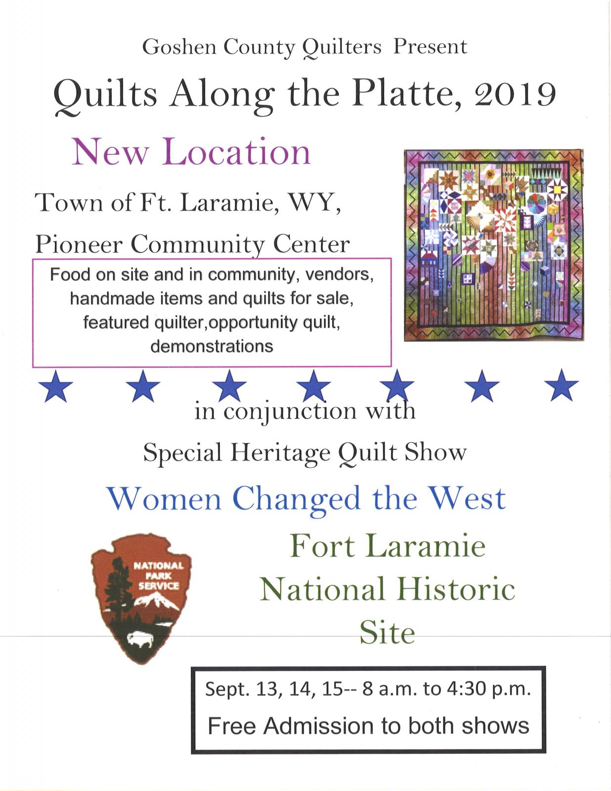 Event Promo Photo For Quilts Along the Platte, 2019