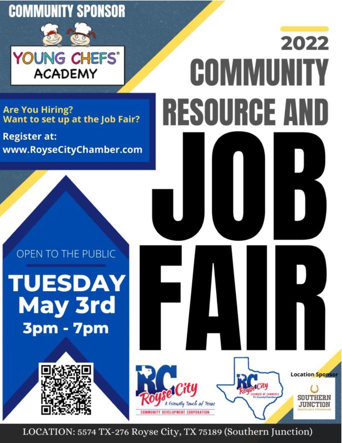 Click the Find Your Perfect Career at the Royse City Springtime Job Fair on Tuesday, May 3rd! Slide Photo to Open