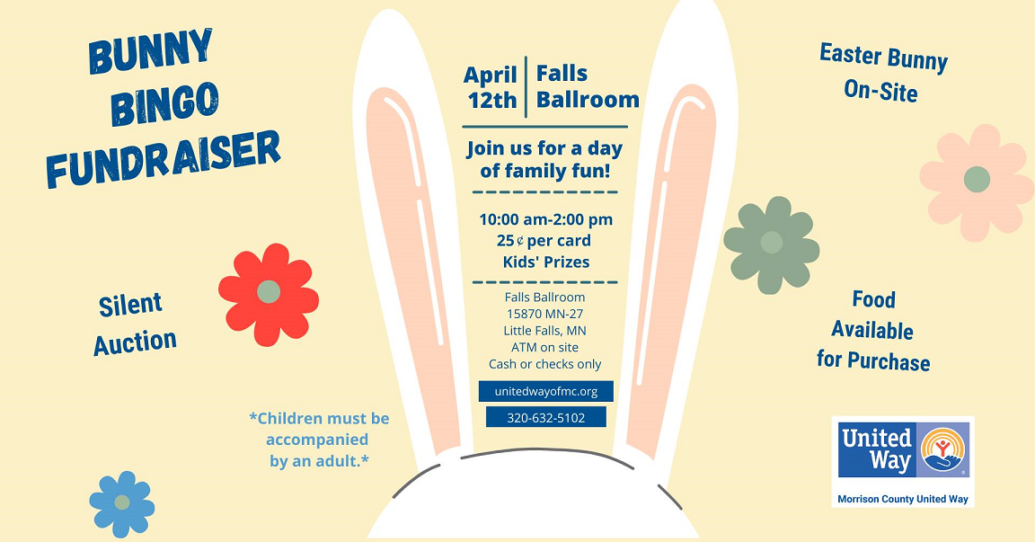 Morrison County United Way’s Bunny Bingo is April 12 Photo